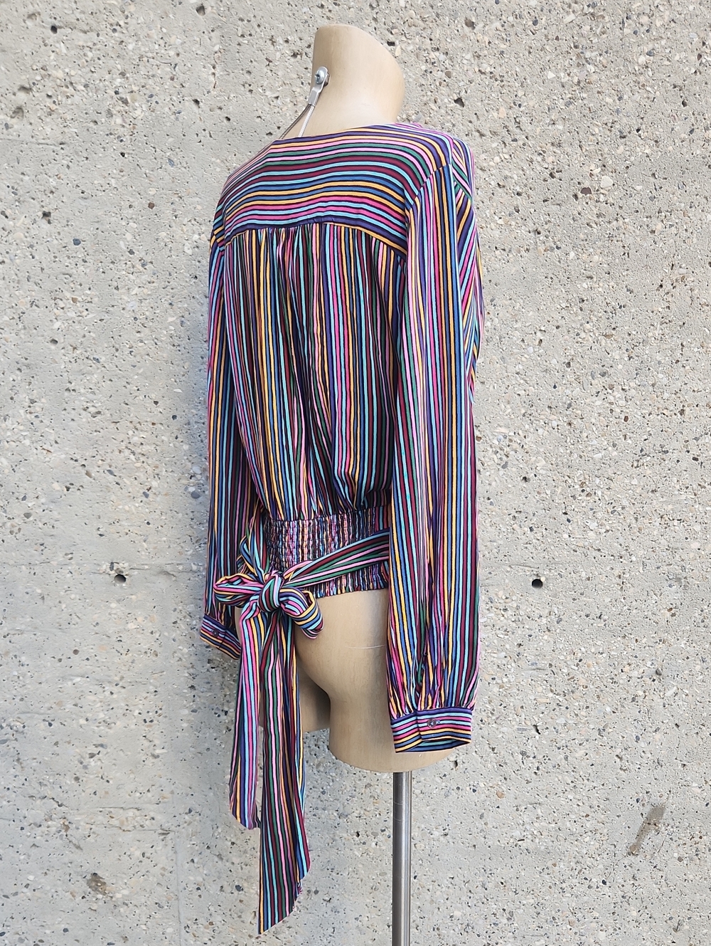 Maeve Multicolor Striped Blouse - Picture 9 of 12